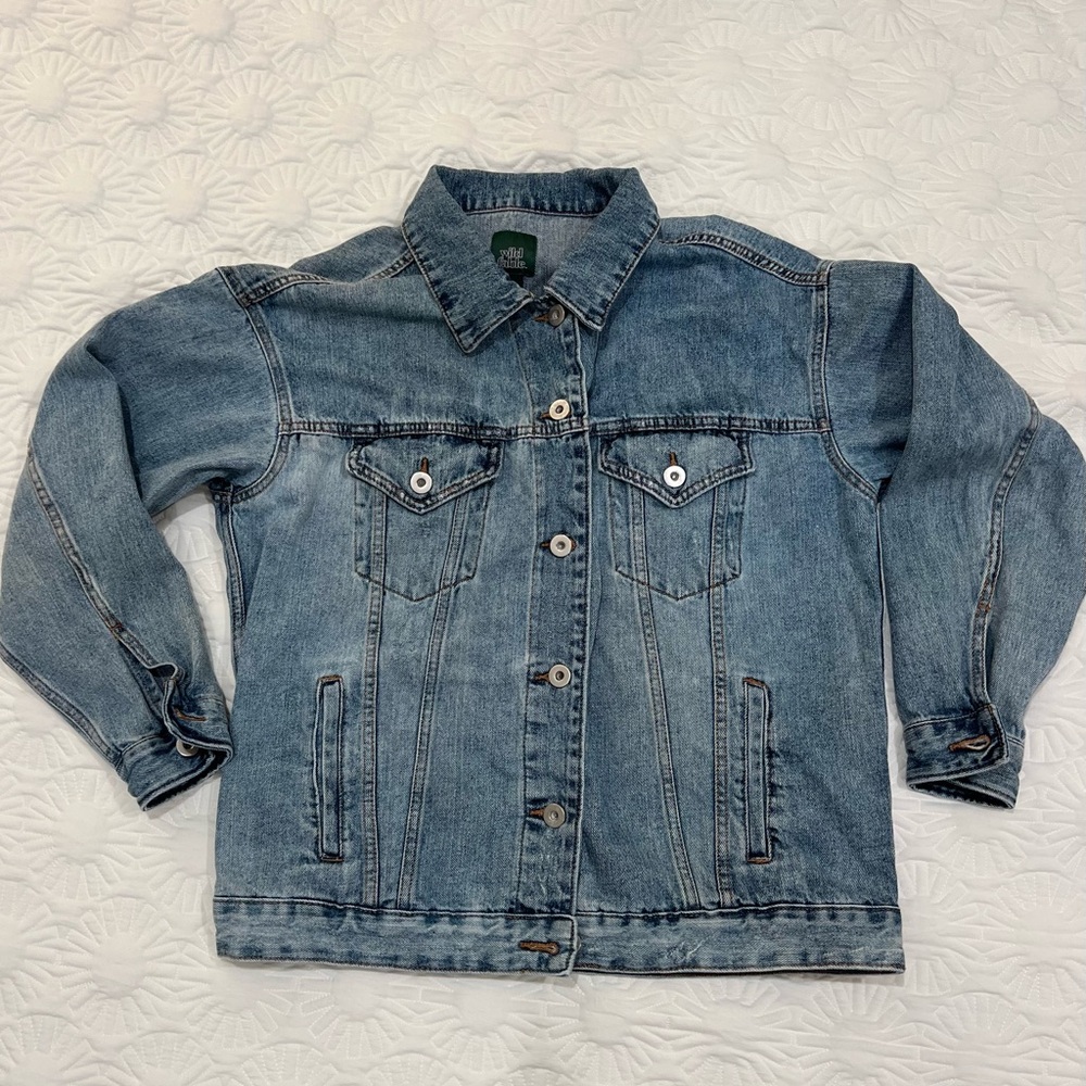 Wild Fable Light Blue Oversized Denim Jacket